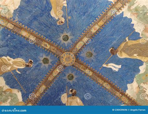 Medieval Castle of Torrechiara Parma Interior Frescoes Drawings Editorial Photo - Image of ...