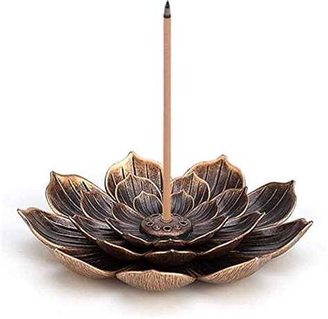 Incense Holder Delfino Brass Lotus Censer Stick Incense Holder Cone