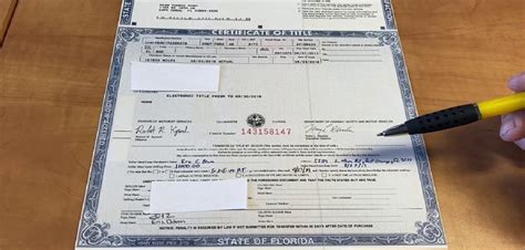 Certificado de título de carro en Florida Guía paso a Paso