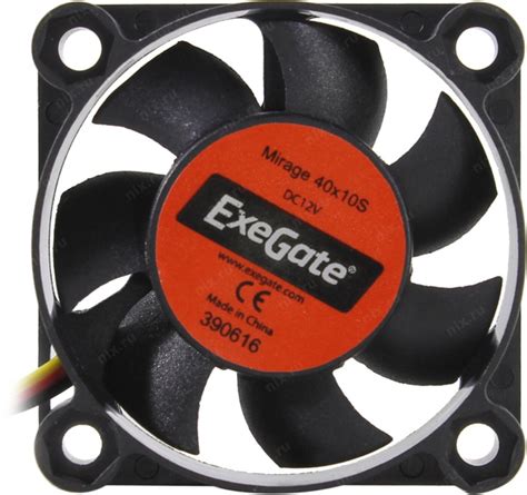 Вентилятор ExeGate EX166186RUS Mirage-S 40x40x10 подшипник скольжения ...
