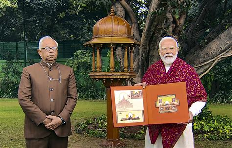 PM Narendra Modi Releases Commemorative Postage Stamps On Ram Temple