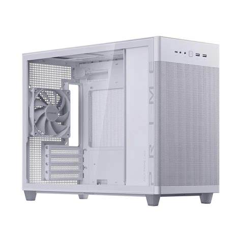 Asus Prime Ap201 Tg Micro Tower Case White Ple Computers