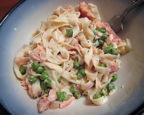 Lightened Up Creamy Smoked Salmon Fettuccine Recipe