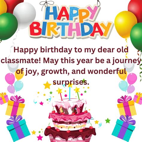 Happy Birthday Wishes For Classmates And School Friends