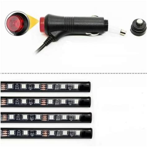 Kit Iluminare Ambientala Auto Banda LED RGB AEWOYAD Interior Masina