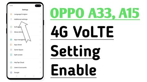 OPPO A33 A15 4G VoLTE Setting Enable YouTube