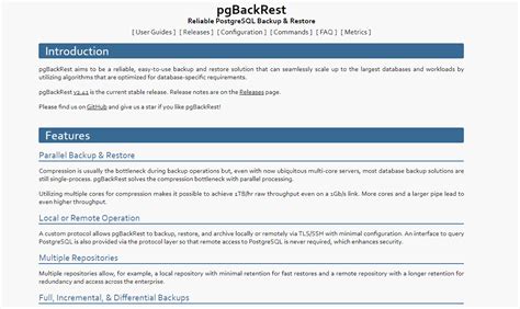 Postgres Pgbackrest