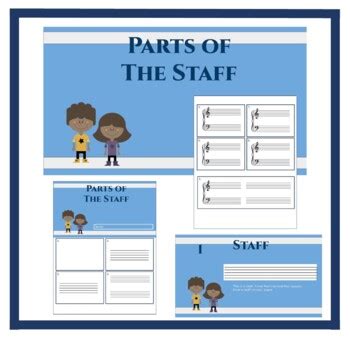 Music Staff Worksheets for elementary students. Google Slides and Worksheet