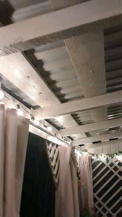 Уличная гирлянда на террасе дома. #homedecor #lamp #гирлянда #декор # ...