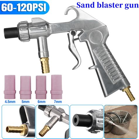 Sand Blaster Gun Sandblasting Sandblaster Kit Blasting Cabinet Wceramic Nozzles Ebay