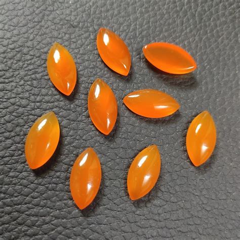 Orange Chalcedony Marquise Gemstone 5X10MM To 15X30MM All Size