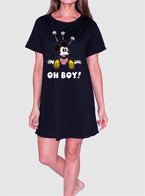 Ripley CAMISÓN DISNEY ESTAMPADO MICKEY CUELLO REDONDO MANGA CORTA