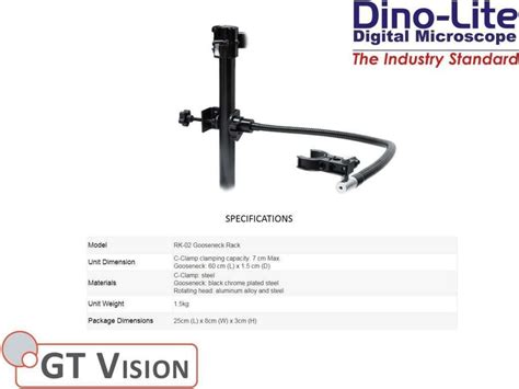 Dino Lite RK 02 Digital Microscope Flexible Gooseneck Stand