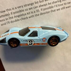 1967 Ford GT40 MK IV Hot Wheels Magnet GT40 Accessories Car Gifts For Dad Blue Gulf Retro