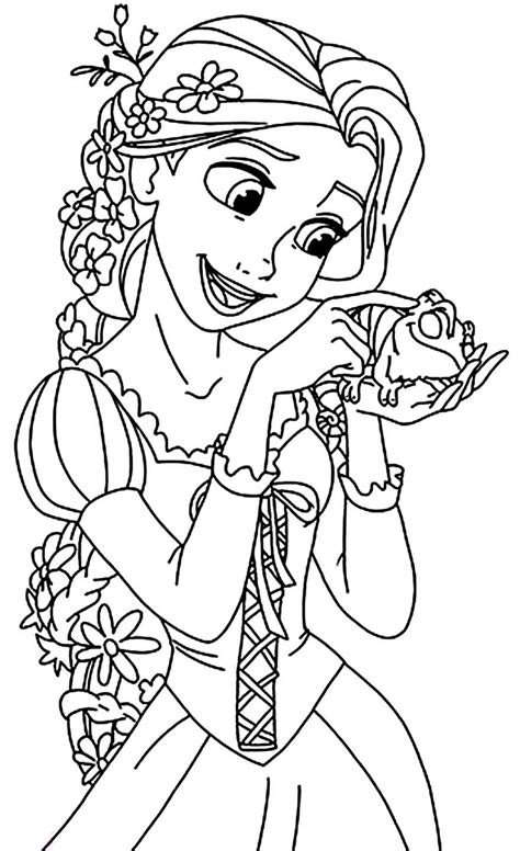 Desenhos De Rapunzel Para Colorir Como Fazer Em Casa