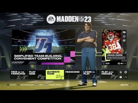 Madden 23 Main Menu Play Now YouTube