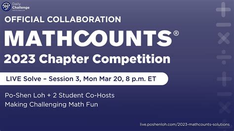 Mathcounts Chapter Live Solve Youtube