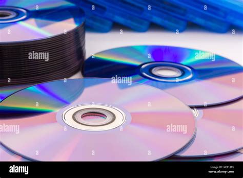 Closeup Compact Discs Stock Photo Alamy