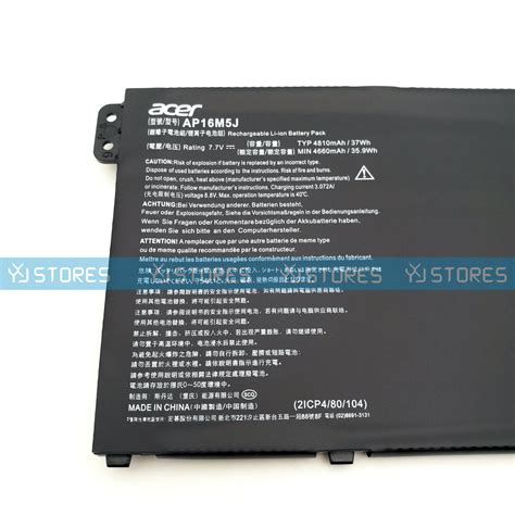 Genuine AP16M5J Battery For Acer Aspire 3 A314 31 A315 21 A315 51 5