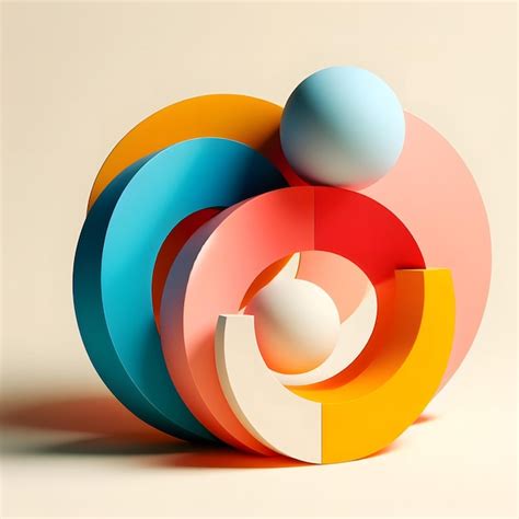 Premium Photo | Vibrant Abstract Colorful Sculptures Captivating Art