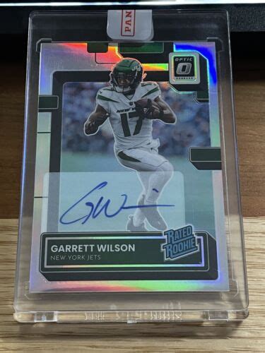 Donruss Optic Garrett Wilson Rated Rookie Holo Auto Rc Sealed