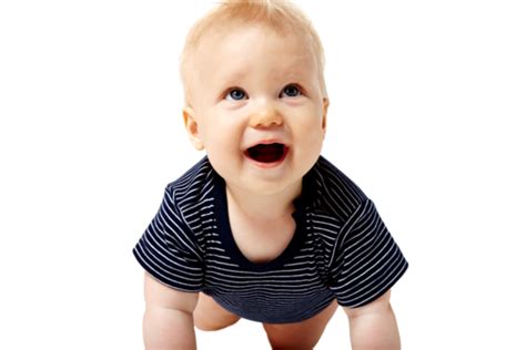 Happy Baby Crawling Creeping Eyes One Sweet Toddler Childhood Png