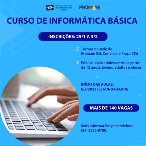 Quantos Meses Dura Um Curso De Informática Básica - Curso Informática Básica – Patos Urgente