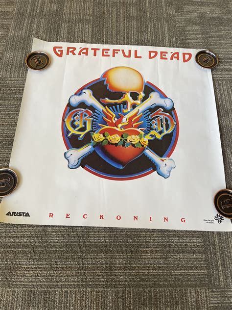 Rare 1981 Grateful Dead Reckoning 24”record Store Promo Poster Arista