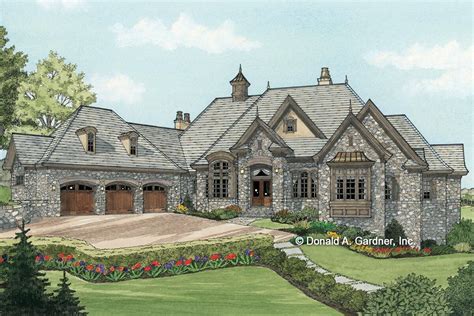 Luxury European House Plan With Bonus Room Above Garage Gdn