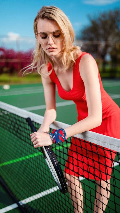 412x732 Girl Tennis Court Glasses 5k 412x732 Resolution Hd 4k Wallpapers Images Backgrounds