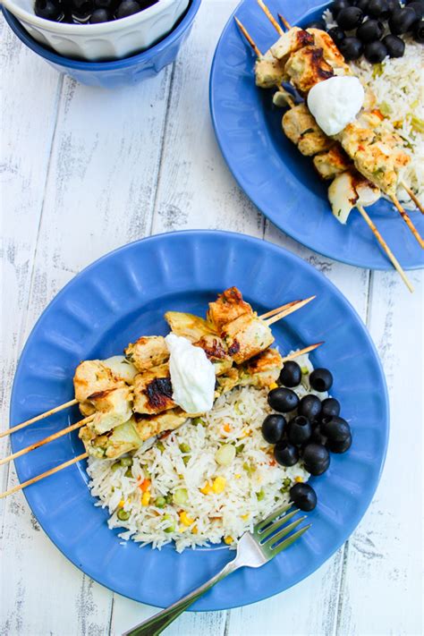 Mediterranean Chicken Kabobs Gimme Delicious