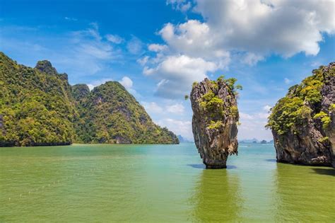 Premium Photo | James bond island in phang nga bay in thailand