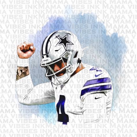 Dak Prescott Lamar Jackson Star Pictures Digital Graphics Dallas