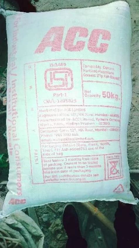 Acc Non Trade Cement Packaging Size 50 KG At Rs 300 Bag In Jaipur