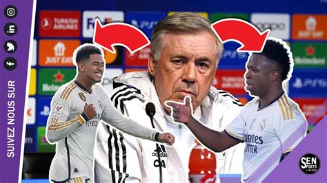 Clasico Carlo Ancelotti Recadre Jude Bellingham Et Vinicius Junior