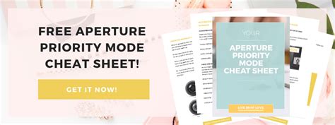 How To Shoot In Aperture Priority Mode Free Aperture Cheat Sheet Artofit