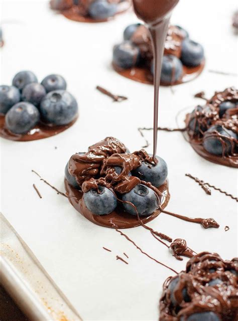 Chocolate Covered Blueberry Clusters Recipe Chocolate Covered