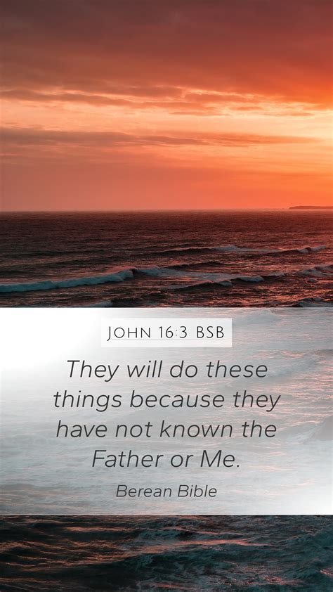 John 16 3 BSB Mobile Phone Wallpaper They Will Do These Things