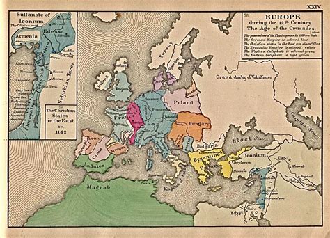 Mapa De Europa En El Siglo Xii Brainly Lat