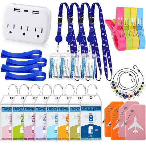 26 Pcs Cruise Accessories Kit Includes Luggage Tags Lanyards With ID