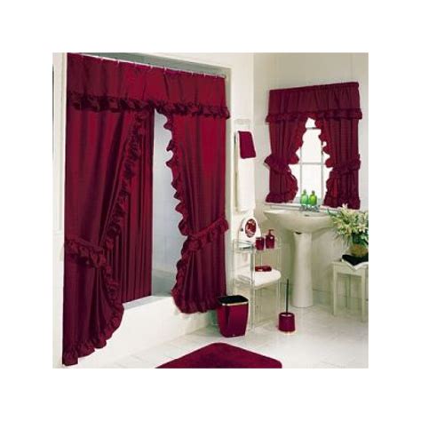 Tiara Deluxe Double Swag Shower Curtain Curtain