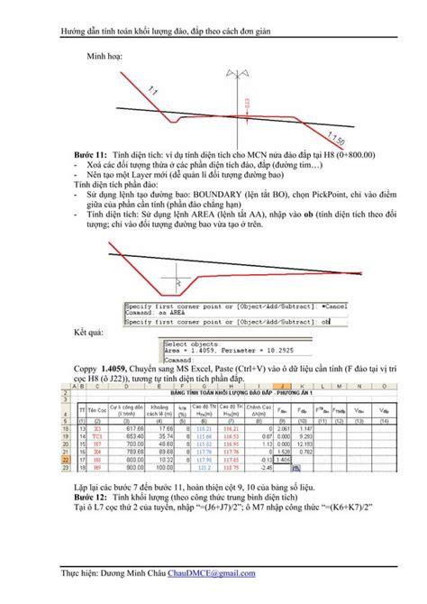 Huong Dan Tinh Kl Dao Dap Bang Acad Va Excel Pdf