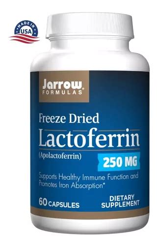 Lactoferrina Super Concentrada 250mg 60 Cps Importado Jarrow