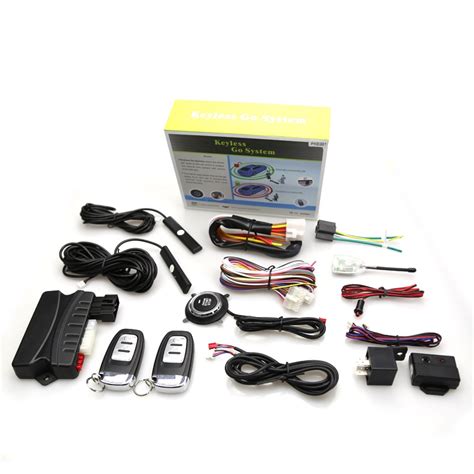 Two Way Car Alarm System Pke Keyless Push Button Start Remote Engine