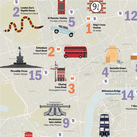 Harry Potter Map of London | POPSUGAR Smart Living