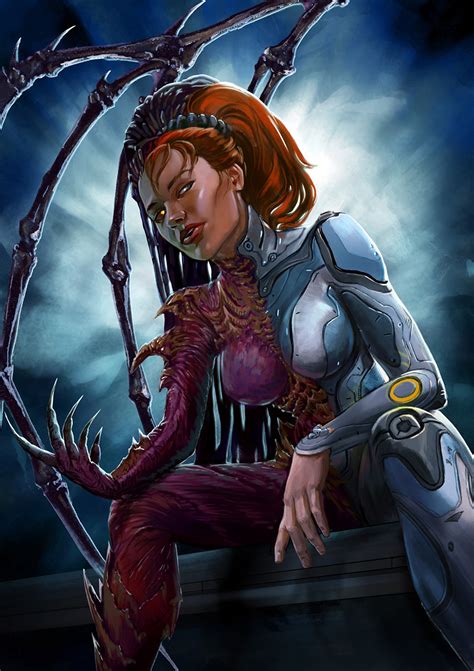 Sarah Kerrigan. Queen of blades by Feael on DeviantArt