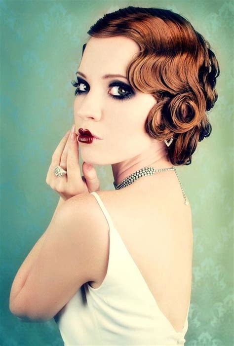 13 Simple And Stylish Updos For Curly Hair Flapper Hair 1920s