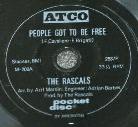 The Rascals People Got To Be Free My World 1968 Flexi Disc Discogs