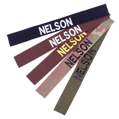 Custom 1-Inch Velcro Name Tape | Nelson & Co.