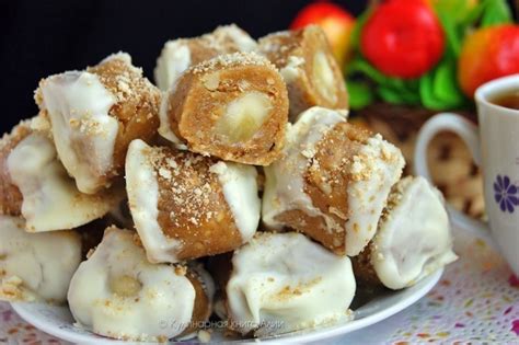 Конфеты с банановой начинкой. Серединка получается такой ... | Рецепты ...